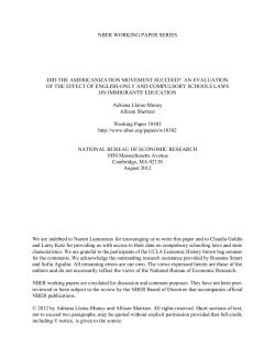 Did the Americanization Movement Succeed? An Evaluation of the