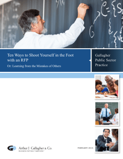 Ten Ways to Shoot Yourself in the Foot with an RFP