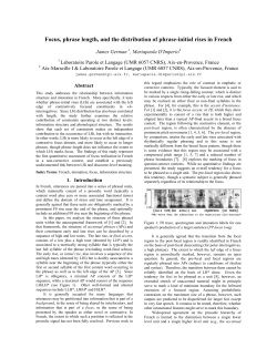 Focus, phrase length, and the distribution of phrase