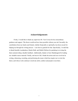 Acknowledgements