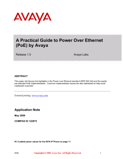 (PoE) by Avaya - Avaya Support