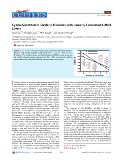 Cyano-Substituted Perylene Diimides with