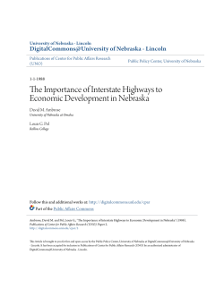 The Importance of Interstate Highways to Economic Development in