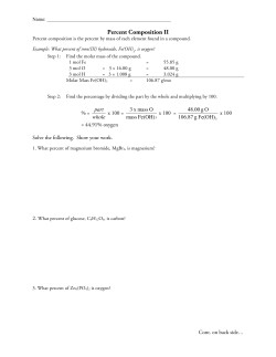 Percent Composition II