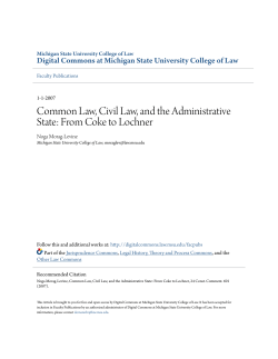 Common Law, Civil Law, and the Administrative State