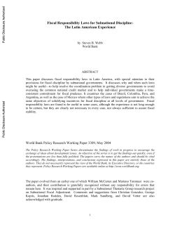 19 pages - World bank documents