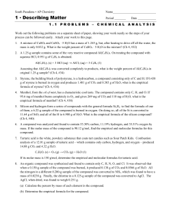 1 Describing Matter