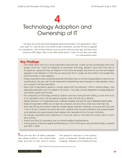 Technology Adoption and Ownership of IT