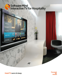 Interactive TV for Hospitality