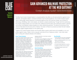 Content Analysis S200/S400/S500