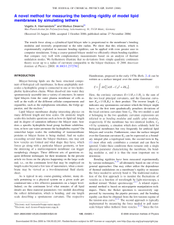 A novel method for measuring the bending rigidity of model lipid