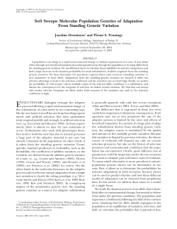 Soft Sweeps: Molecular Population Genetics of Adaptation From