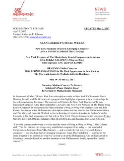 alan gilbert`s final weeks
