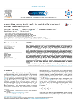 A generalised enzyme kinetic model for predicting the behaviour of