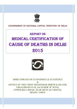 cause of deaths in delhi 2015