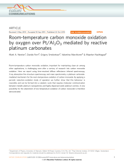 Room-temperature carbon monoxide oxidation by oxygen over Pt