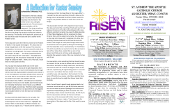 March 27, 2016 - St. Andrew the Apostle Catholic Church