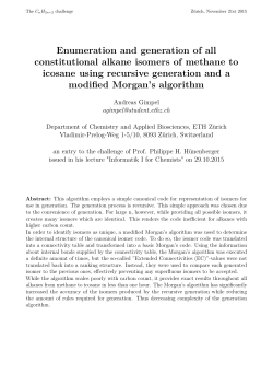 Enumeration and generation of all constitutional alkane isomers of