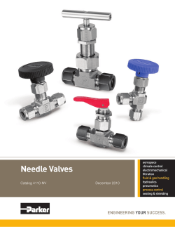 Parker Needle Valves
