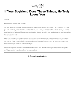 If Your Boyfriend Does These Things, He Truly Loves You!