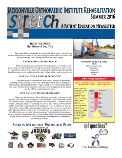 Stretch Summer 2016 - Jacksonville Orthopaedic Institute