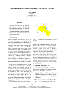 Semi-Automatic Development of KurdNet, The Kurdish WordNet
