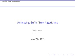 Animating Suffix Tree Algorithms