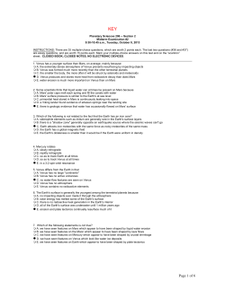 Page 1 of 6 - Lunar and Planetary Laboratory