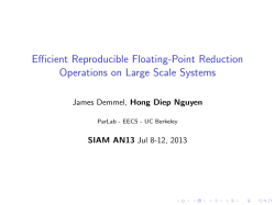 Efficient Reproducible Floating-Point Reduction Operations
