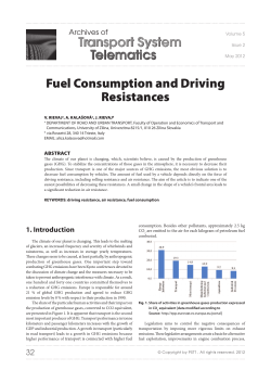 Telematics Transport System Fuel Consumption and Driving