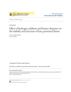 Effect of hydrogen addition and burner diameter on the stability and