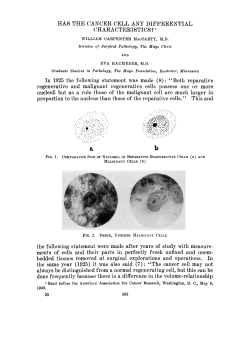 HAS THE CANCEIl CELL ANY DIFFERENTIAL