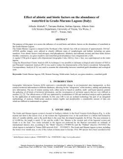 Effect of abiotic and biotic factors on the abundance of