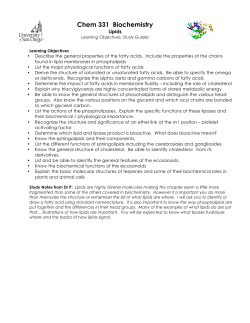 Lipids - University of San Diego Home Pages
