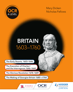 britain 1603&ndash;1760 - Hodder Education
