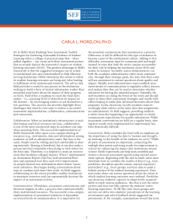 carla l. morelon, ph.d. - Southern Education Foundation