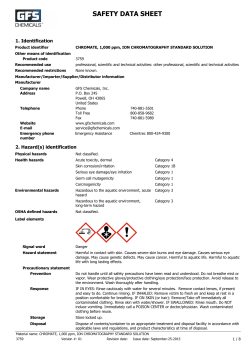 MSDS - GFS Chemicals
