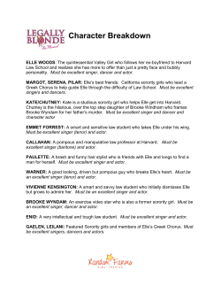 Character Breakdown