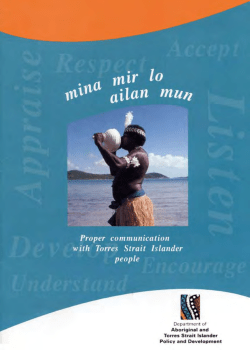 Mina mir lo ailan mun - Department of Aboriginal and Torres Strait