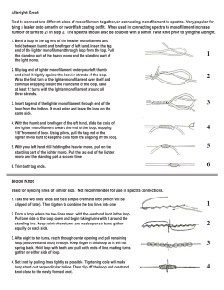 Albright Knot - Pacific Star Sportfishing