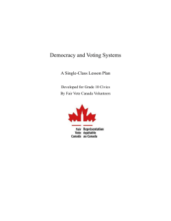 Democracy and Voting Systems