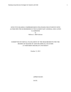 Effective Reading Comprehension Strategies for Students With