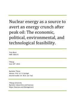 Nuclear energy as a source to avert an energy