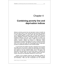 Compendium of best practices in poverty measurement: Chapter 4