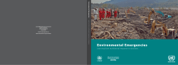 Environmental Emergencies - Learning from multilateral response to