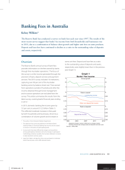 Banking Fees in Australia - Reserve Bank of Australia