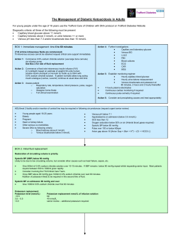 The Management of Diabetic Ketoacidosis in Adults