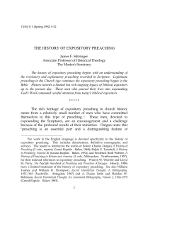 the history of expository preaching