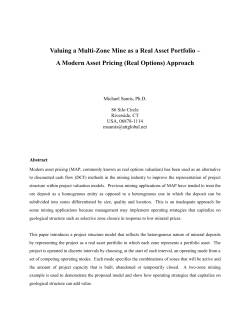 Multi-zone Mine Valuation - Annual International Real Options