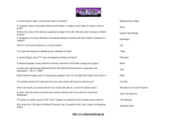 People`s Quiz Questions Batch 15